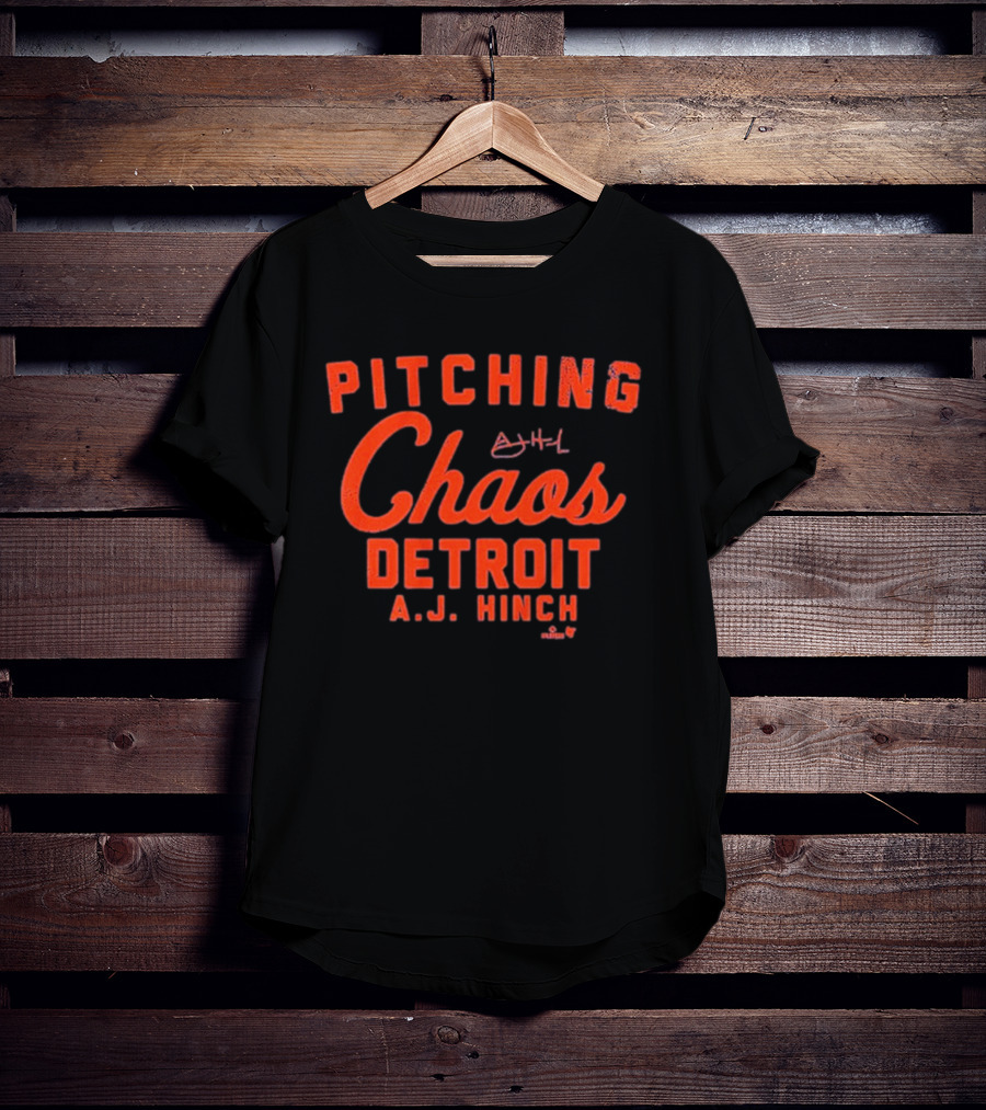 Pitching Chaos Detroit A.J. Hinch T-Shirt