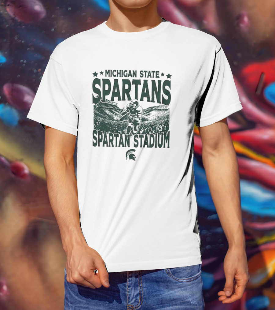 Michigan State Spartans Spartan Stadium Vintage Gameday T-Shirt