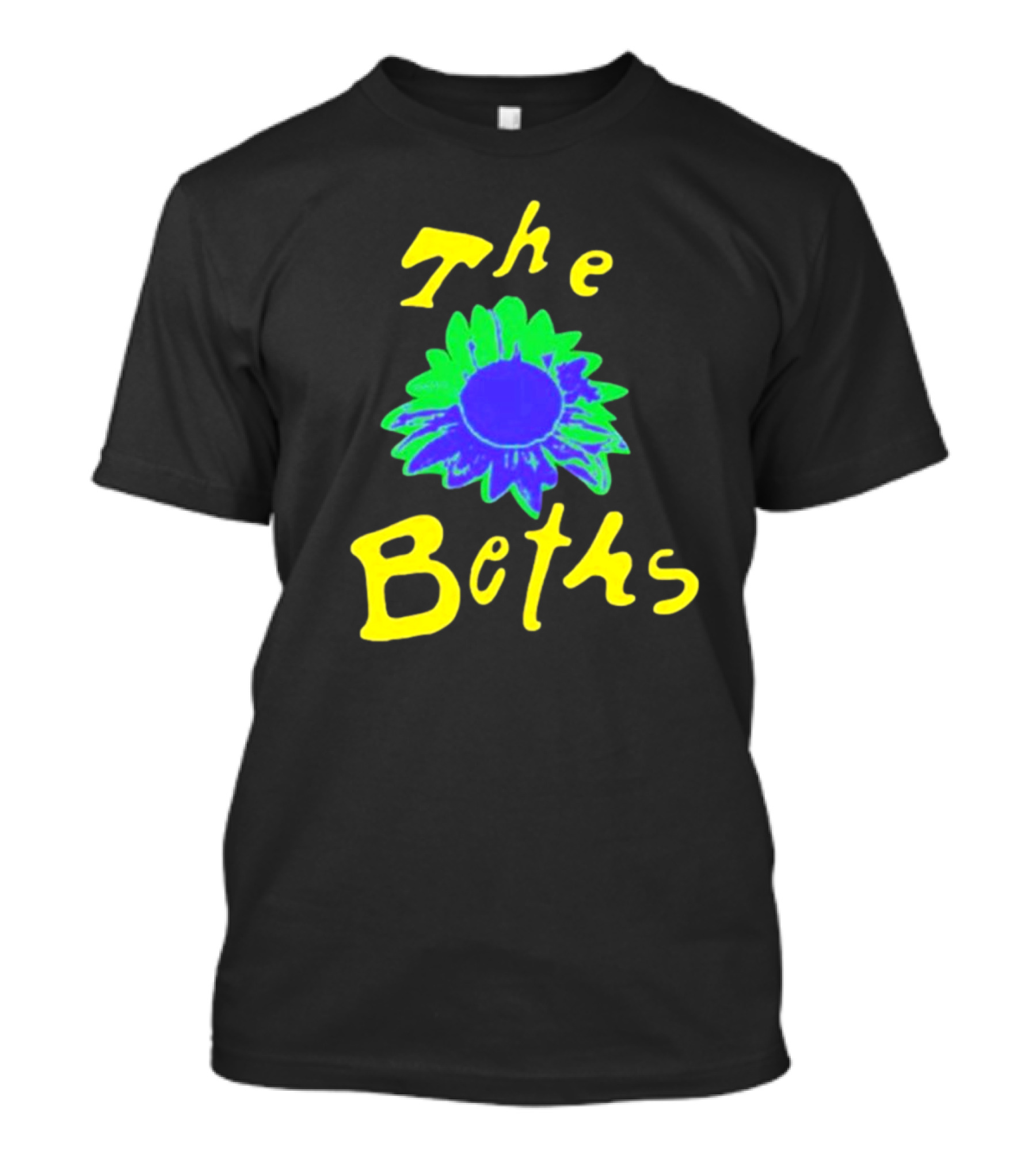 The Beths Bright Blue Green Flower T-Shirt