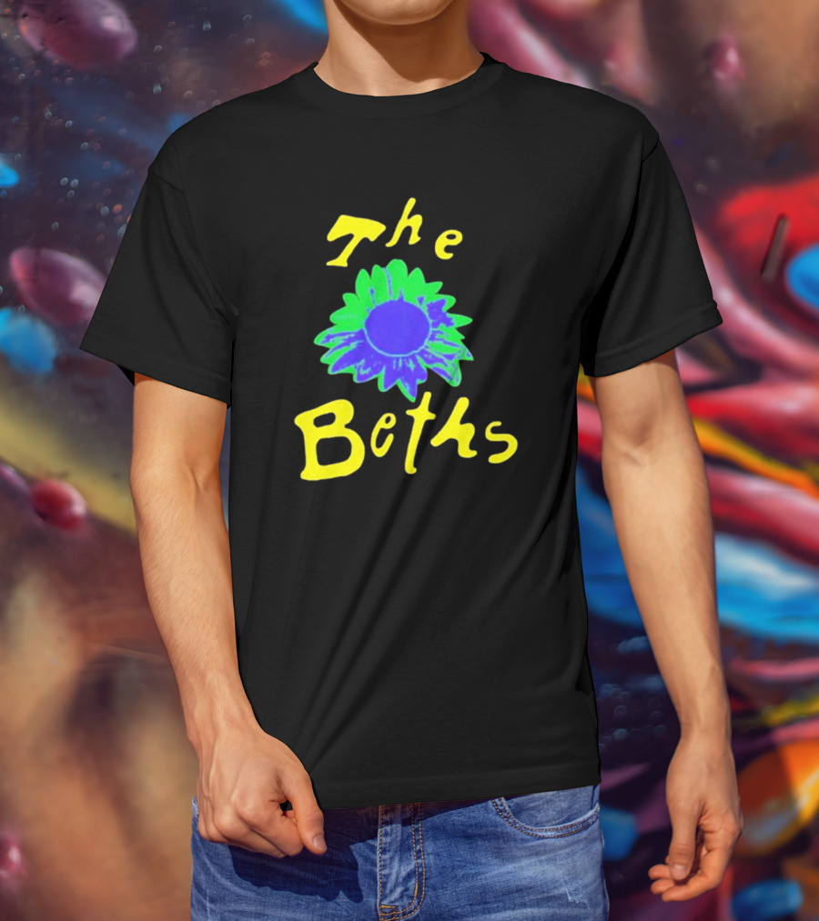 The Beths Bright Blue Green Flower T-Shirt