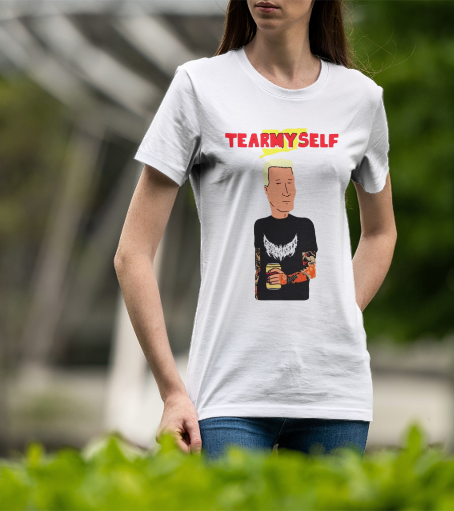TEAR Myself Boomhauer Rick And Morty Crossover T-Shirt