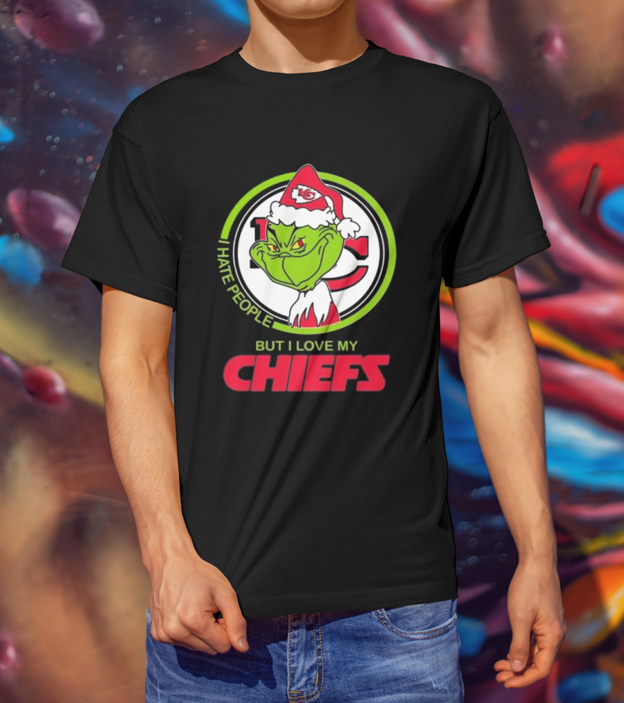 The Grinch I Hate People But I Love My Chiefs Kansas City T-Shirt