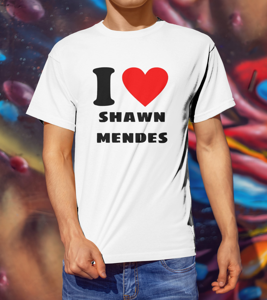 I Love Shawn Mendes Heart T-Shirt