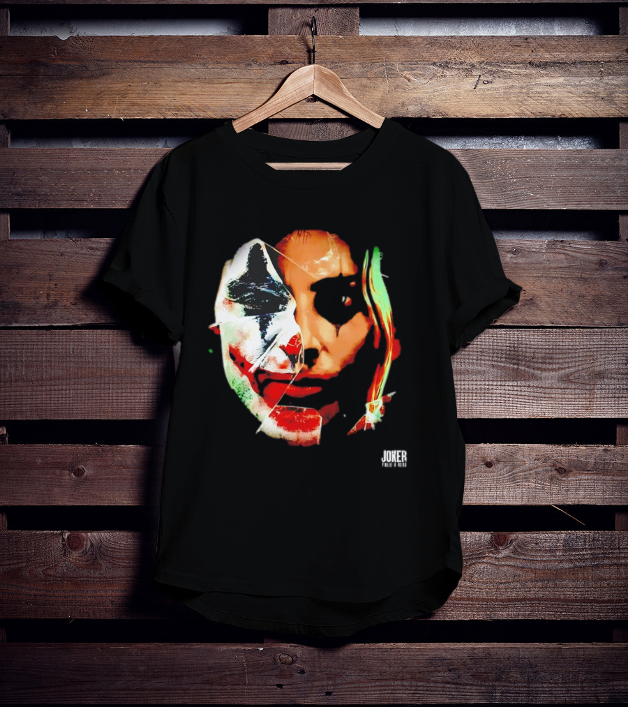 Joker Folie A Deux Fragmented Face Iconic Clown T-Shirt