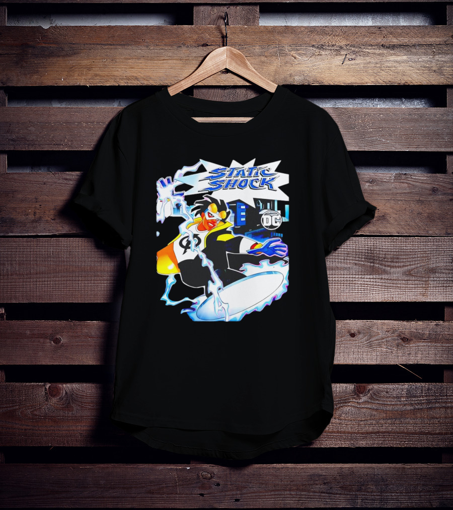 Static Shock DC Comics Electric Hero Iconic T-Shirt