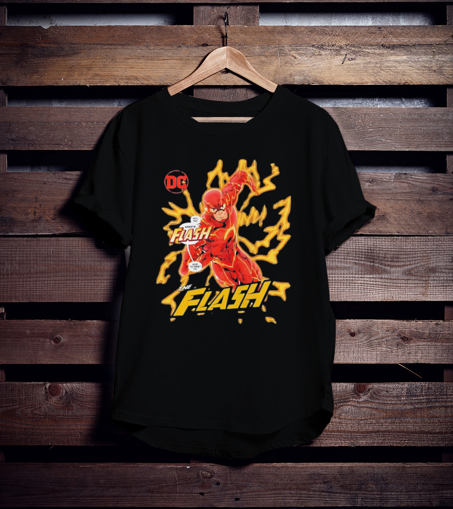 DC Comics The Flash Movies Lightning Action Scene T-Shirt