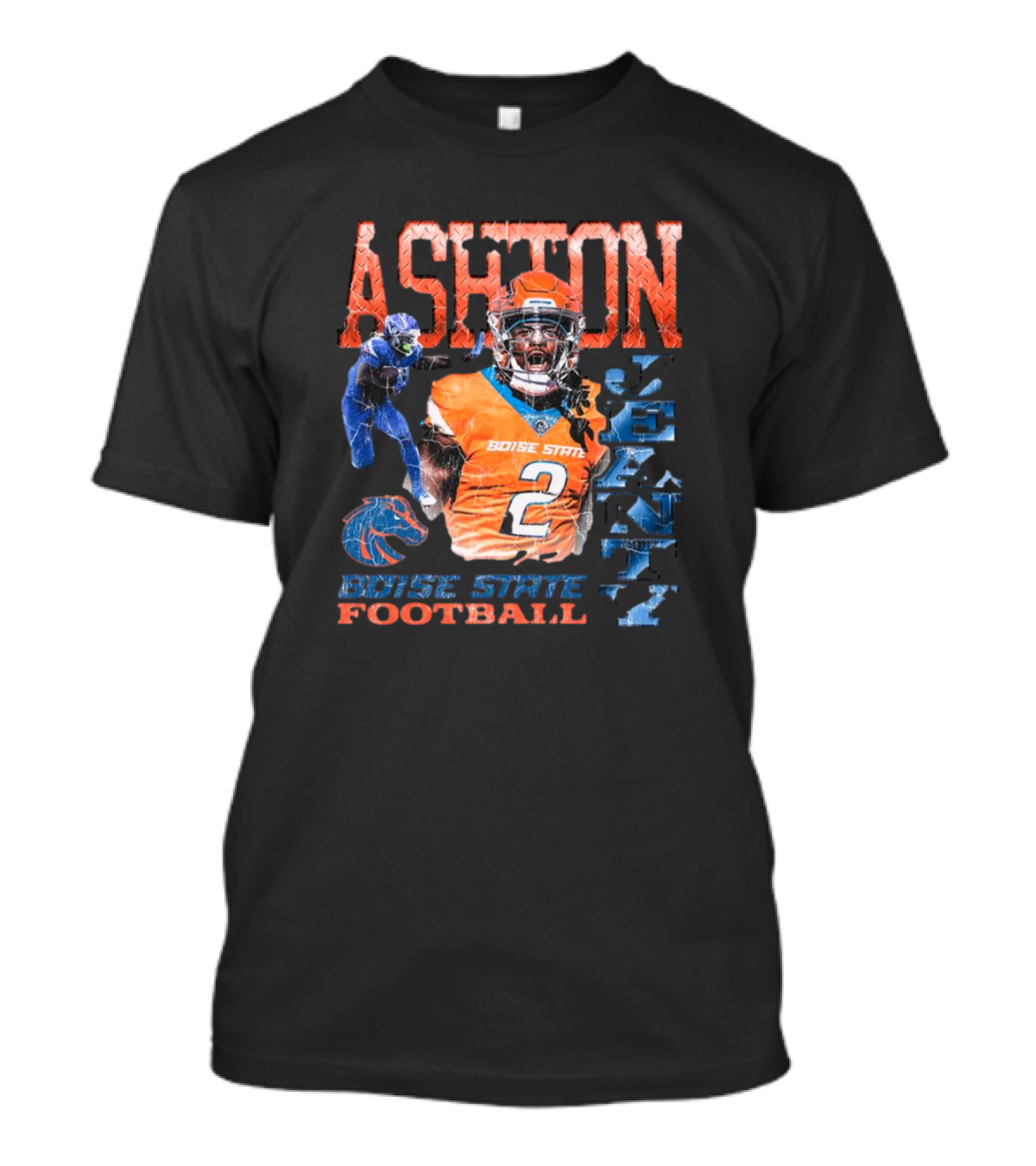 Ashton Jeanty Boise State Football Vintage Broncos 2 T-Shirt