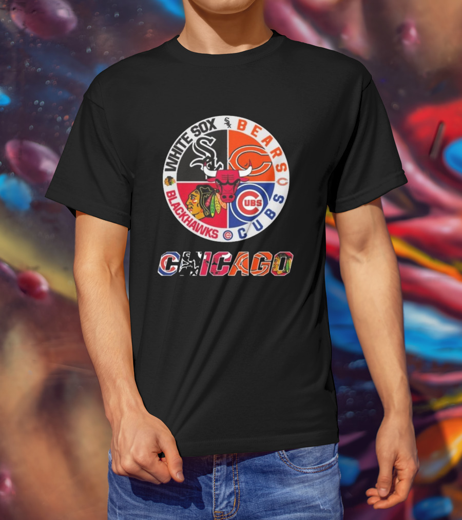 Chicago White Sox Bears Cubs Blackhawks Chicago T-Shirt