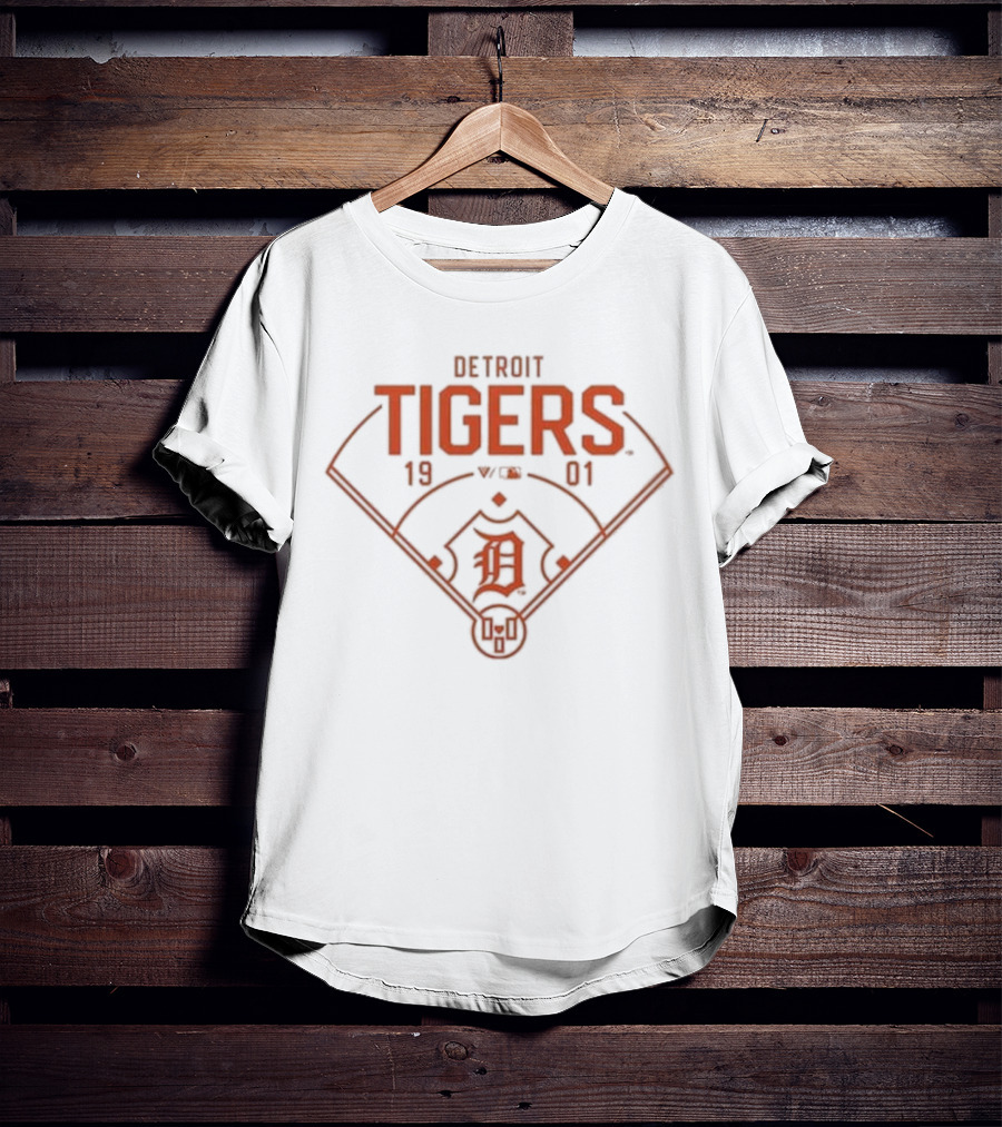 Detroit Tigers 1901 Baseball Field T-Shirt