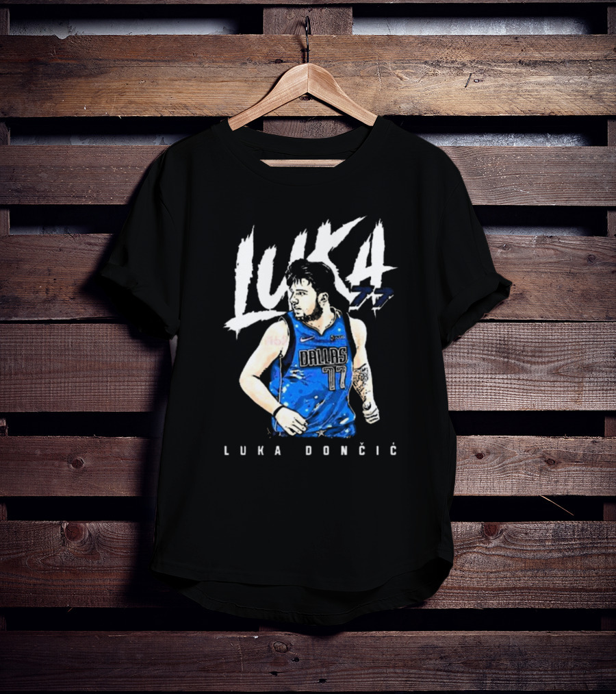 Luka Doncic #77 Dallas Mavericks NBA Player T-Shirt