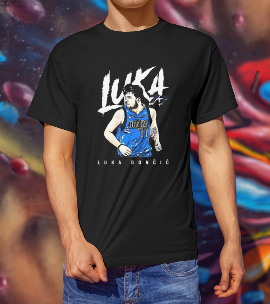 Luka Doncic #77 Dallas Mavericks NBA Player T-Shirt