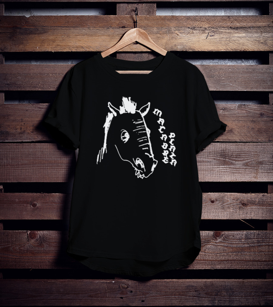 Macabre Plaza Horse Head Drawing T-Shirt
