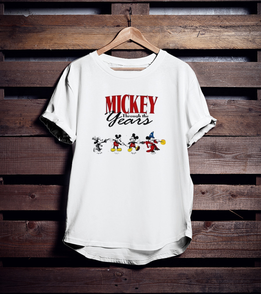 Mickey Through The Years 1926 1931 1936 1940 T-Shirt