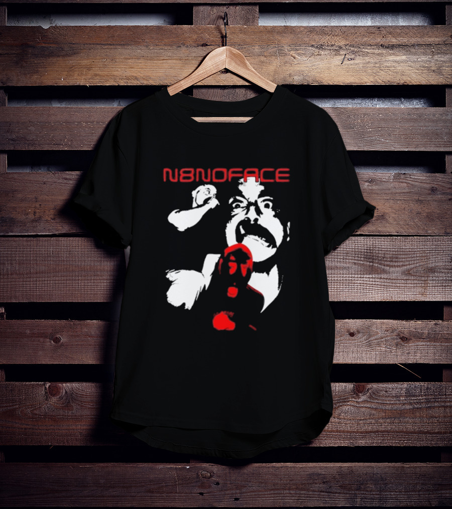 N8noface Expressive Faces Black Red T-Shirt