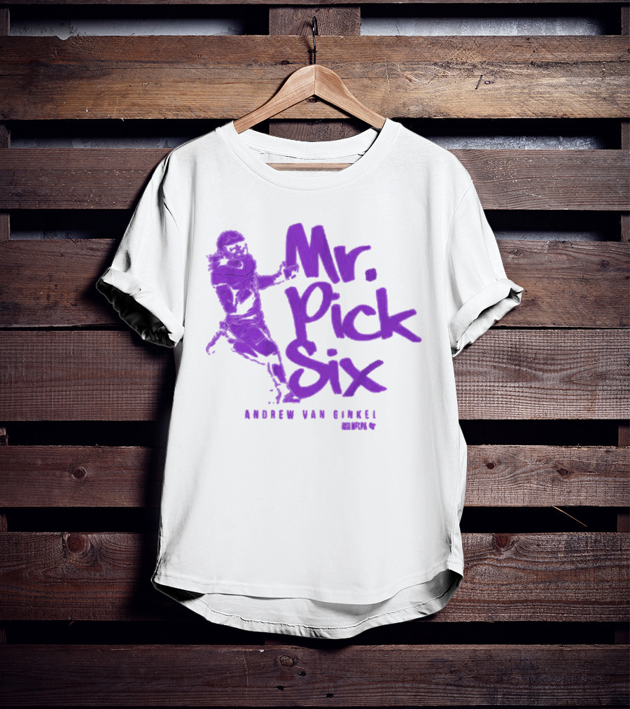 Andrew Van Ginkel Mr. Pick Six NFLPA T-Shirt