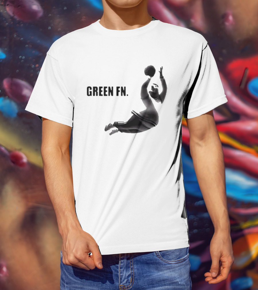 Green Fn Peter Griffin Basketball Dunking T-Shirt