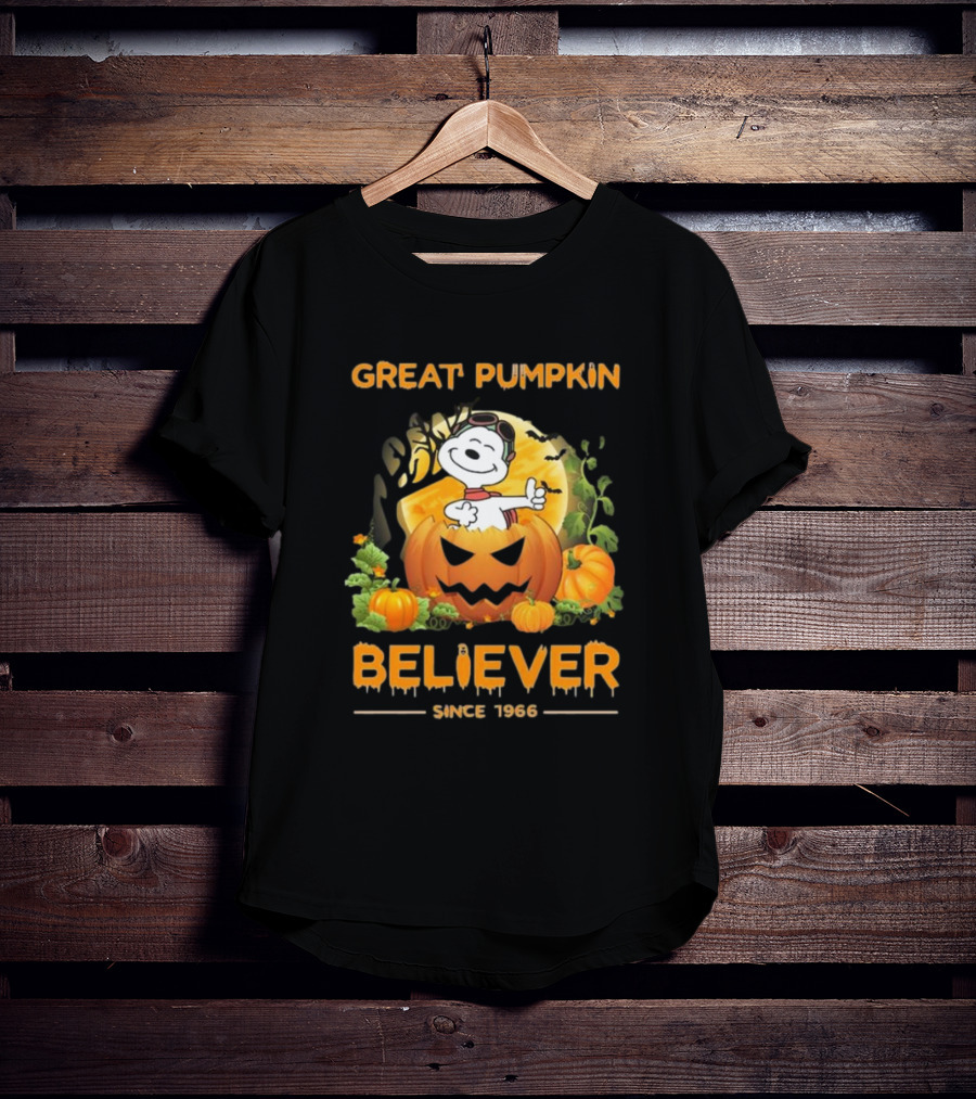 Great Pumpkin Believer Since 1966 Snoopy Peanuts T-Shirt