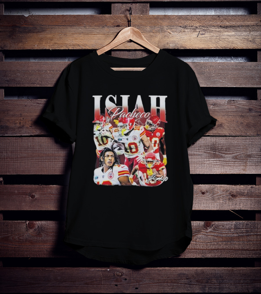 Isiah Pacheco Kansas City Chiefs Vintage Football Star T-Shirt