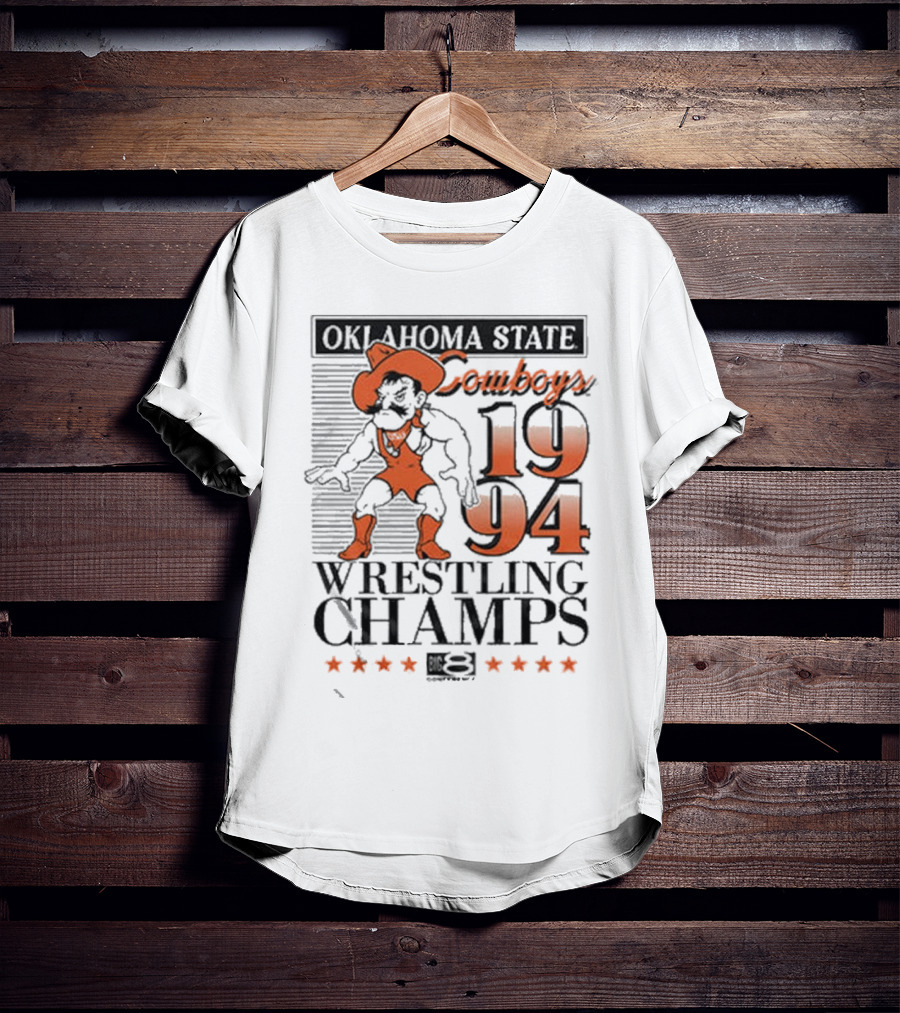 Oklahoma State Cowboys 1994 Wrestling Champs T-Shirt