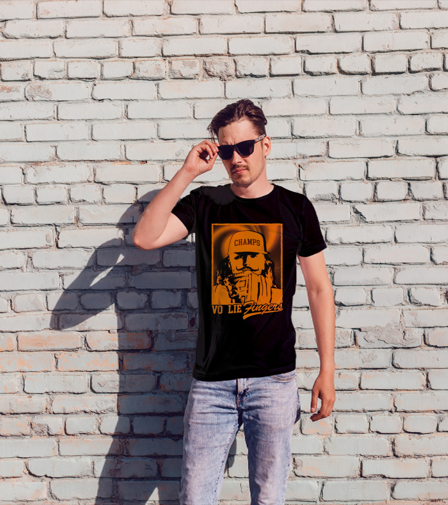 Champs Vo Lie Fingers Baseball Glove T-Shirt