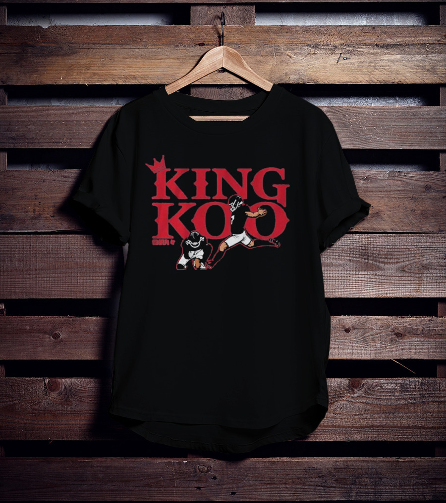 Younghoe Koo King Koo Football Player Action With Crown T-Shirt