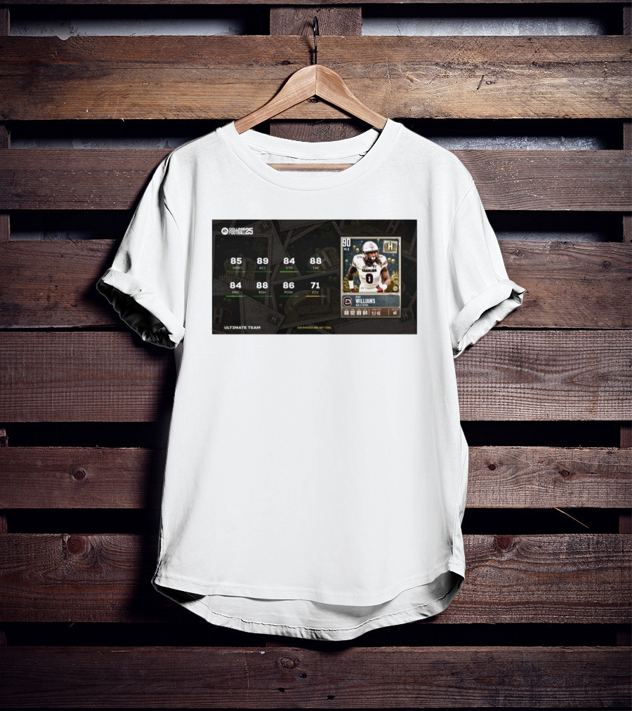 South Carolina Gamecocks Debo Williams Run Stopper Homecoming Key Ratings Madden NFL 25 Ultimate Team T-Shirt