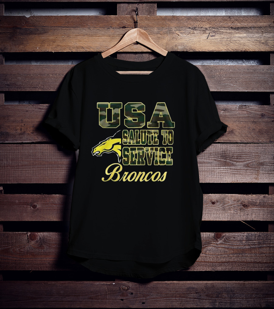 USA Salute To Service Broncos Camo Edition T-Shirt