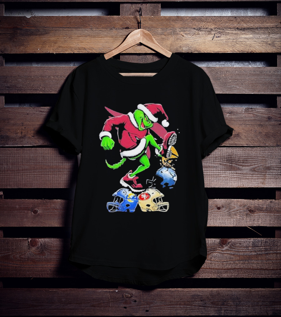 Christmas Grinch Arizona Cardinals Dominating NFL T-Shirt