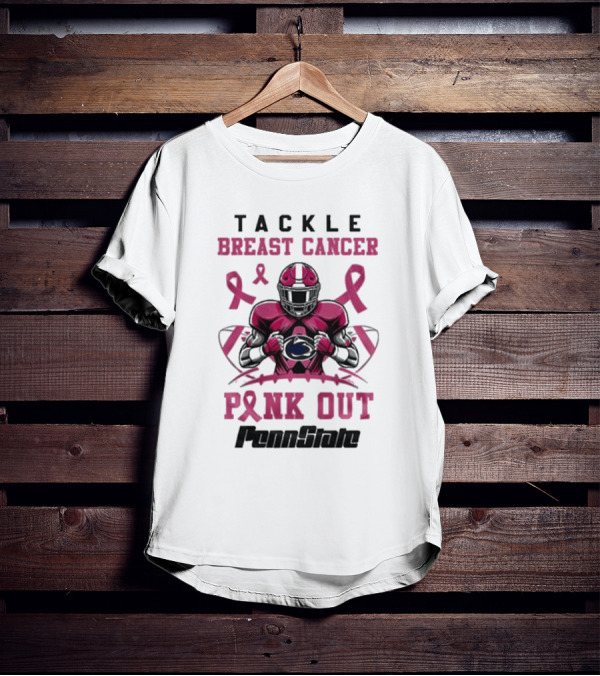 Penn State Tackle Breast Cancer Pink Out T-Shirt