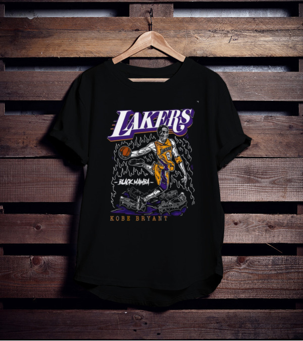 Lakers Black Mamba Kobe Bryant 8 T-Shirt
