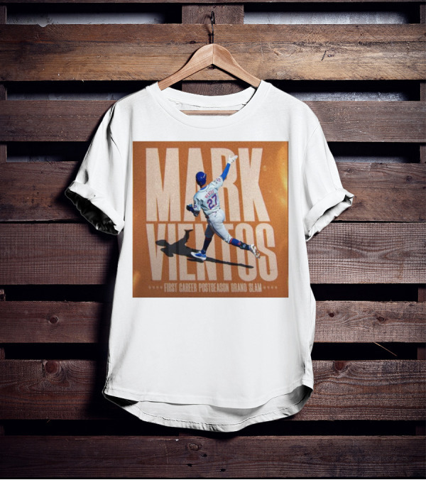 Mark Vientos New York Mets First Career Postseason Grand Slam Baseball Player Action T-Shirt