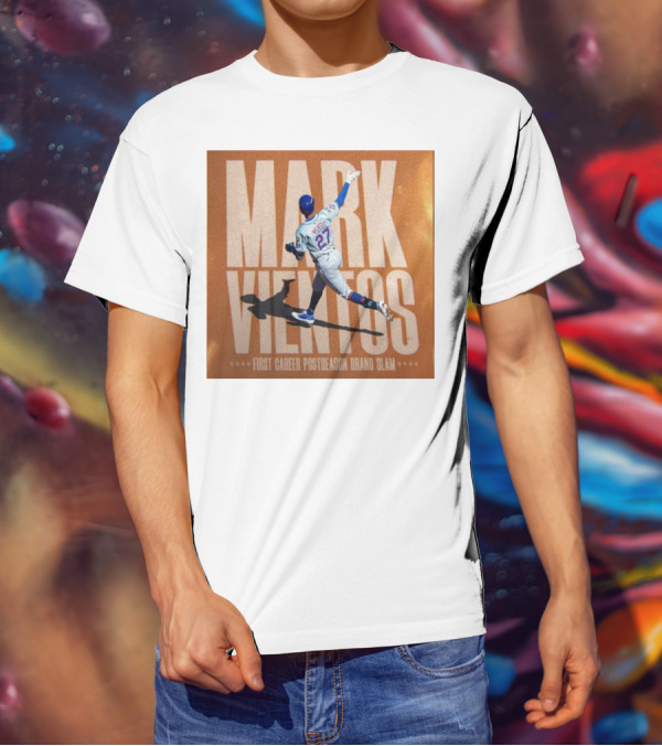 Mark Vientos New York Mets First Career Postseason Grand Slam Baseball Player Action T-Shirt