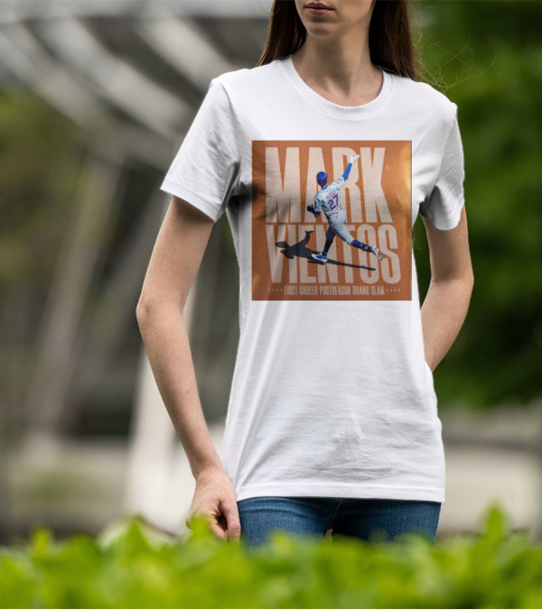 Mark Vientos New York Mets First Career Postseason Grand Slam Baseball Player Action T-Shirt