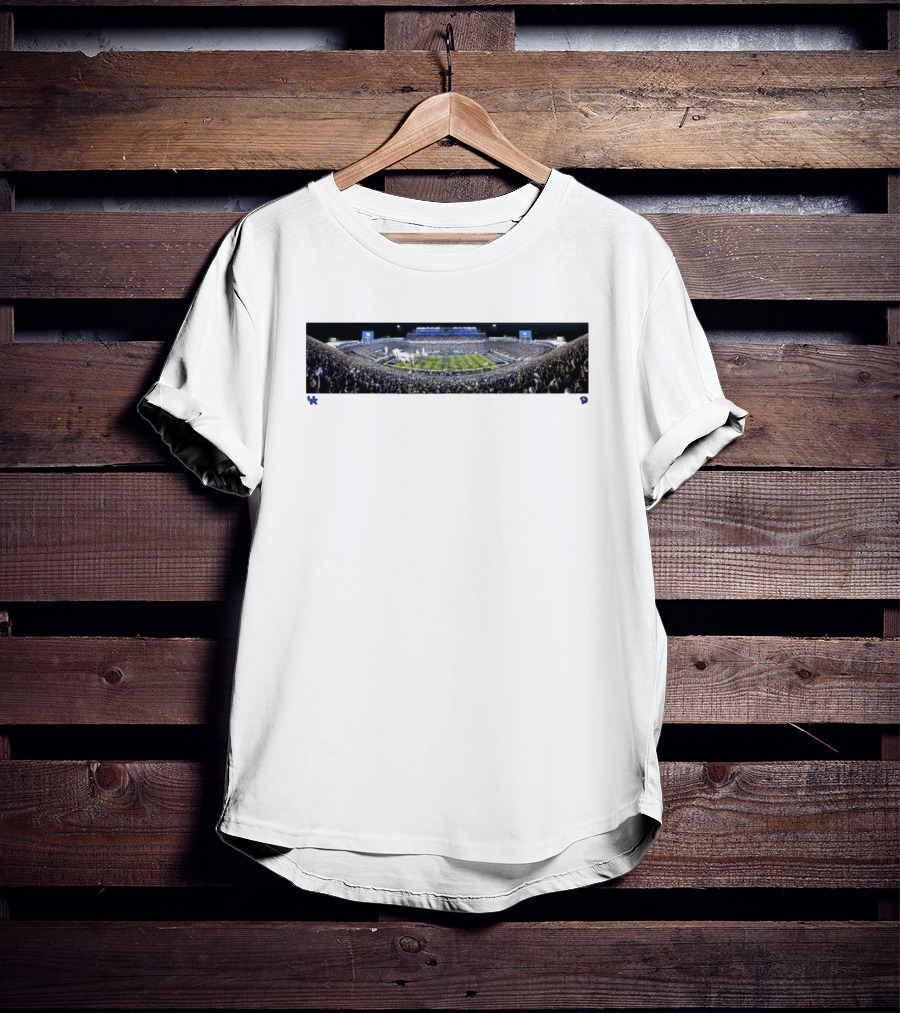 Kentucky Wildcats Football Kroger Field Panoramic Game Night Stadium View T-Shirt