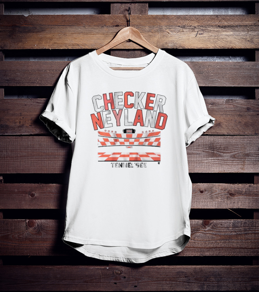 Checker Neyland Tennessee Vols Football Stadium T-Shirt