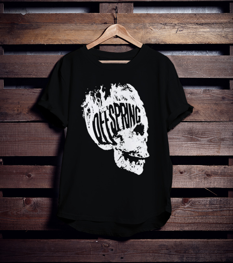 The Offspring Flaming Skull Logo Iconic Band T-Shirt