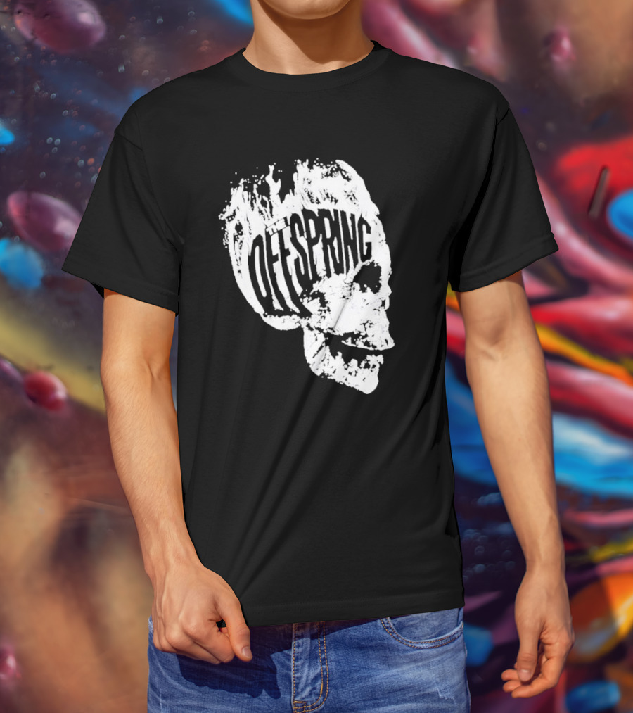 The Offspring Flaming Skull Logo Iconic Band T-Shirt