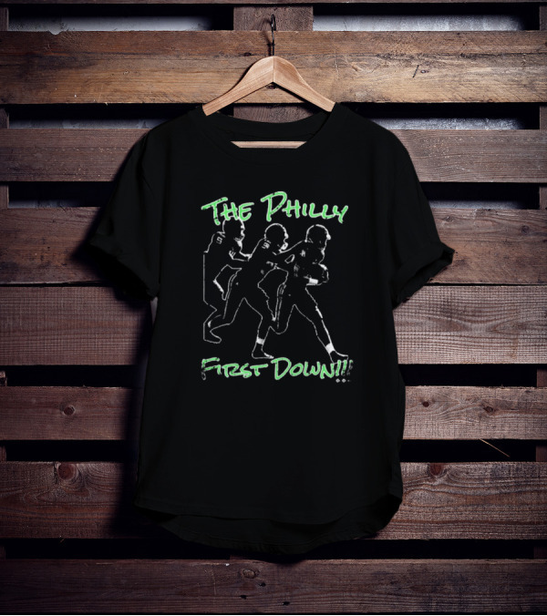 The Philly First Down Brotherly Shove Love Philadelphia Eagles Football T-Shirt