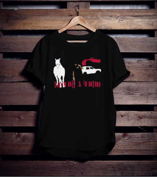Yeat CPFM Lyfestyle Cover Custom Graphic Featuring Car Horse And Figure T-Shirt