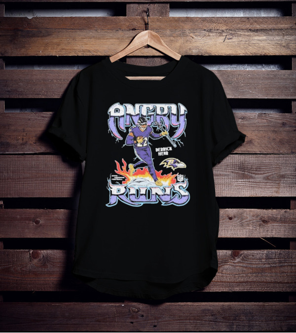 Angry Runs Baltimore Ravens Derrick Henry Good Morning Football NFL T-Shirt