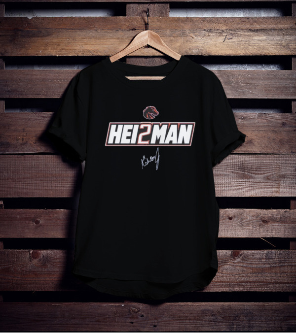 Ashton Jeanty Boise State Broncos Hei2man Signature T-Shirt