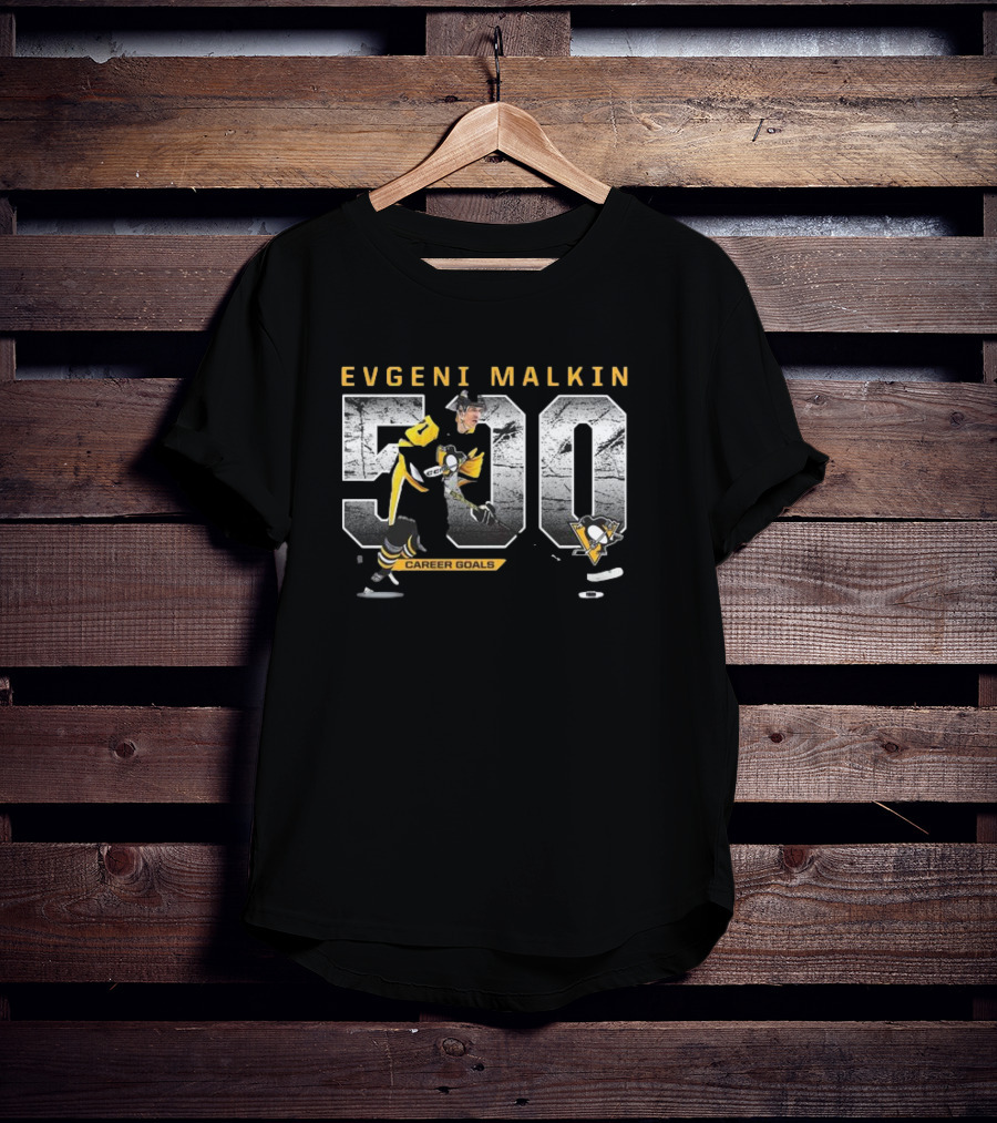 Evgeni Malkin Pittsburgh Penguins 500 Career Goals T-Shirt