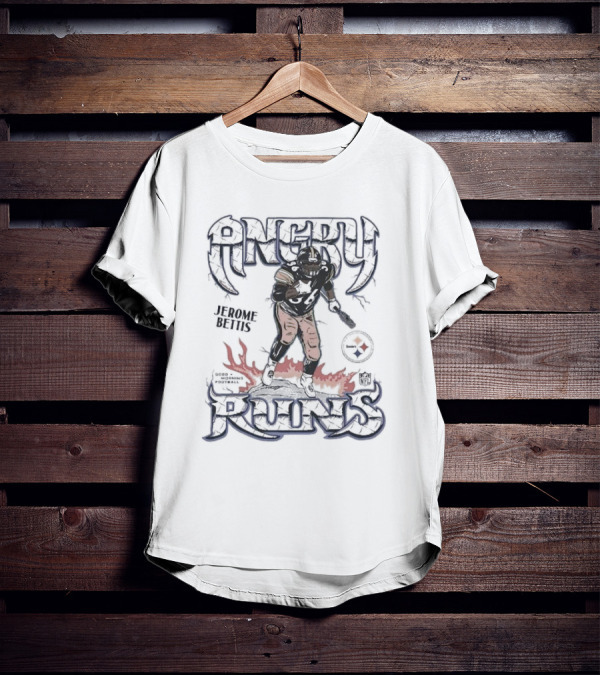 Angry Runs Jerome Bettis Pittsburgh Steelers NFL Football T-Shirt