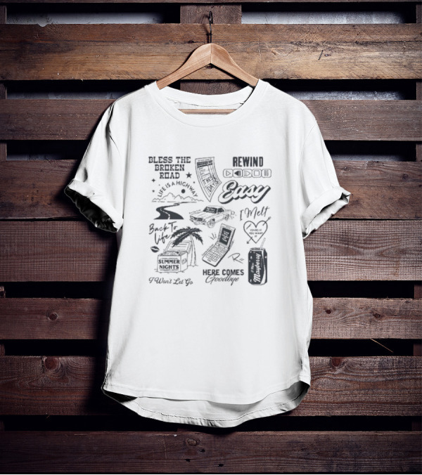 Bless The Broken Road Here Comes Goodbye Summer Nights Rewind歌词 T-Shirt