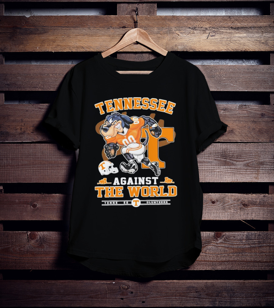 Tennessee Vols Mascot Charging Forward Against The World T-Shirt