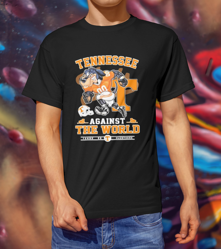Tennessee Vols Mascot Charging Forward Against The World T-Shirt