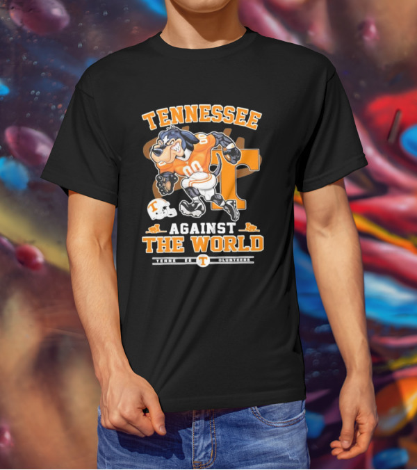 Tennessee Vols Mascot Charging Forward Against The World T-Shirt
