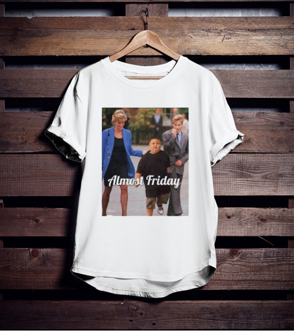 Almost Friday Rizzler Royalty Humorous Princess Iconic Moments T-Shirt