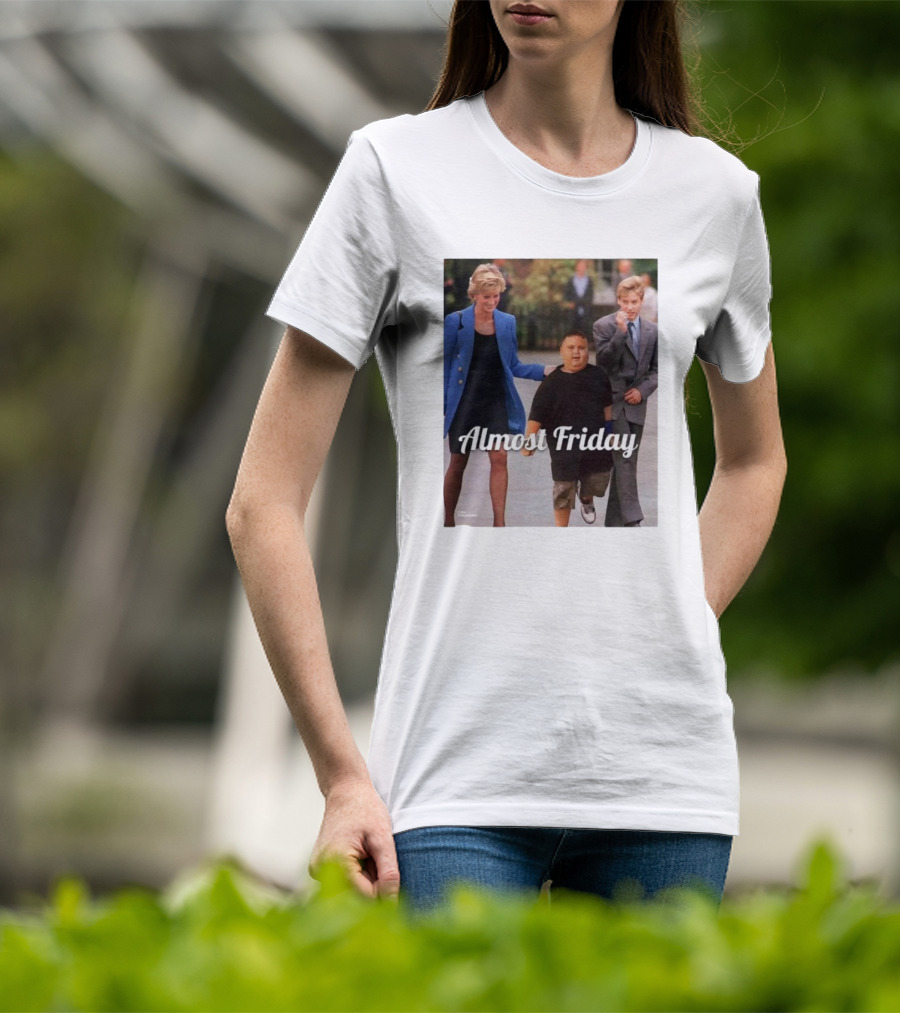 Almost Friday Rizzler Royalty Humorous Princess Iconic Moments T-Shirt