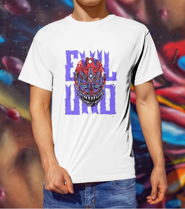 Evil Uno Mask Monster AEW T-Shirt